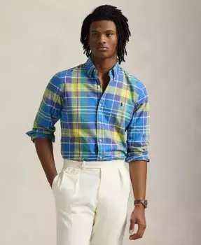 Мужская классическая рубашка Oxford Polo Ralph Lauren, мультиколор