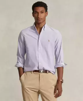 Мужская классическая рубашка Oxford Polo Ralph Lauren, зеленый