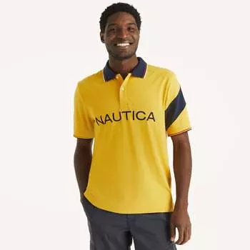 Мужская классическая рубашка-поло Nautica, цвет gold star