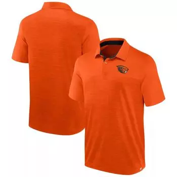 Мужская классическая рубашка-поло с фирменным логотипом Heather Orange Oregon State Beavers Fanatics
