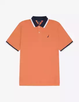 Мужская классическая рубашка поло с коротким рукавом Nautica, оранжевый