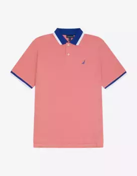 Мужская классическая рубашка поло с коротким рукавом Nautica, розовый