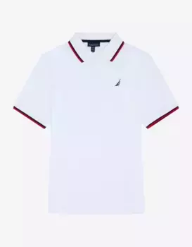 Мужская классическая рубашка поло с коротким рукавом Nautica, белый