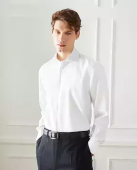 Мужская классическая рубашка приталенного кроя Emidio Tucci, белый