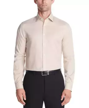 Мужская классическая рубашка Regular Fit Comfort Stretch Michael Kors, коричневый/бежевый