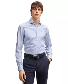 Мужская классическая рубашка Regular-Fit Hugo Boss, синий