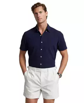 Мужская классическая рубашка RL Prepster из ткани в полоску Polo Ralph Lauren, синий