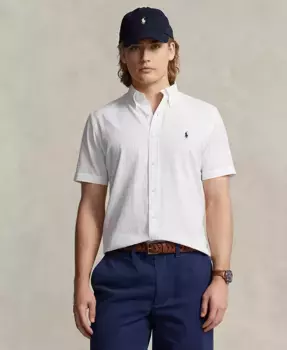 Мужская классическая рубашка RL Prepster из ткани в полоску Polo Ralph Lauren, белый