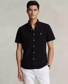 Мужская классическая рубашка RL Prepster из ткани в полоску Polo Ralph Lauren, черный