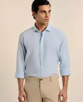 Мужская классическая рубашка с длинным рукавом Valecuatro, светло-голубой