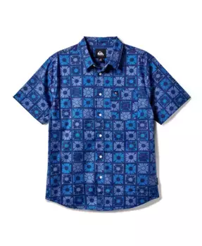 Мужская классическая рубашка с коротким рукавом Freedom Classic Stretch Quiksilver, синий