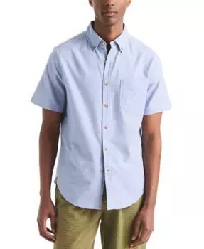 Мужская классическая рубашка с коротким рукавом Nautica, синий