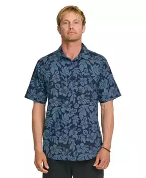 Мужская классическая рубашка с коротким рукавом Waikoloa Quiksilver, синий