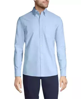 Мужская классическая рубашка Sail Rigger Oxford Lands' End, синий