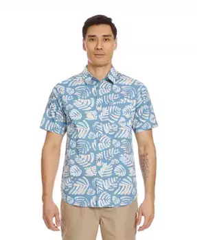 Мужская классическая рубашка Shades Classic Stretch из ткани с добавлением эластана Quiksilver, синий