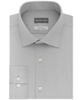Мужская классическая рубашка slim fit airsoft performance non-iron Michael Kors, серый