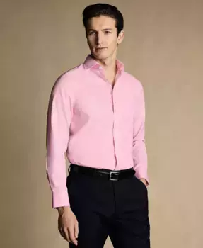 Мужская классическая рубашка Slim-Fit Charles Tyrwhitt, розовый