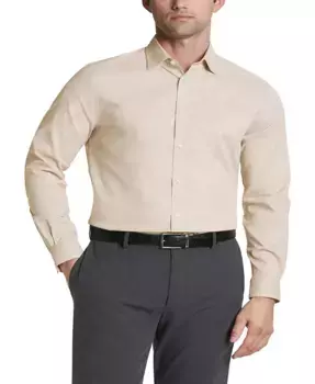 Мужская классическая рубашка Slim Fit Michael Kors, коричневый/бежевый
