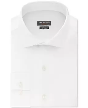 Мужская классическая рубашка slim-fit stretch black Van Heusen, белый