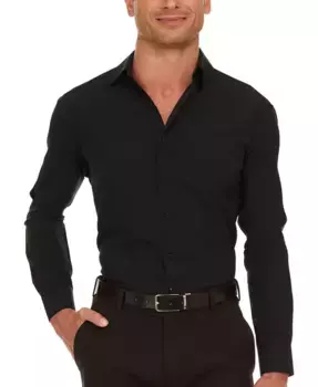 Мужская классическая рубашка Slim Fit Supershirt Nautica, черный