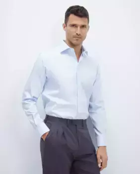 Мужская классическая рубашка стандартного кроя Emidio Tucci, голубой