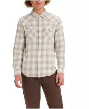 Мужская классическая рубашка стандартного кроя в стиле вестерн, созданная для macy's Levi's, мульти