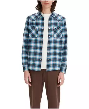 Мужская классическая рубашка стандартного кроя в стиле вестерн, созданная для macy's Levi's, мульти