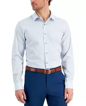 Мужская классическая рубашка узкого кроя в полоску, созданная для macy's Alfani