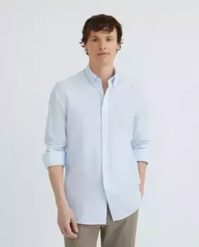 Мужская классическая рубашка в клетку Hackett, синий