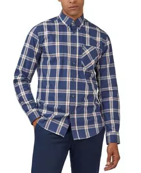 Мужская классическая рубашка в клетку с принтом Ben Sherman