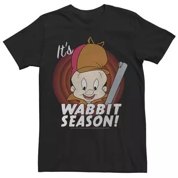Мужская классическая сезонная футболка Looney Tunes Elmer Fudd Wabbit Licensed Character