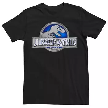 Мужская классическая синяя футболка Jurassic World Fossil с логотипом Licensed Character