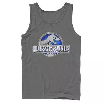 Мужская классическая синяя майка Jurassic World с графическим логотипом Fossil Licensed Character