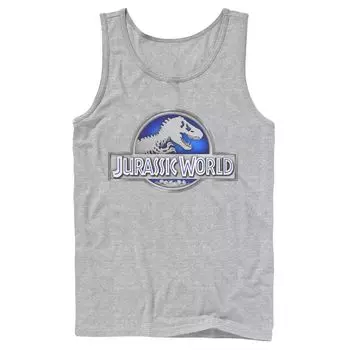 Мужская классическая синяя майка Jurassic World с графическим логотипом Fossil Licensed Character