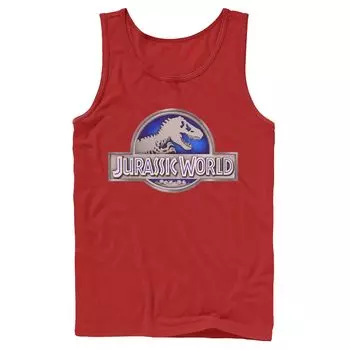 Мужская классическая синяя майка Jurassic World с графическим логотипом Fossil Licensed Character