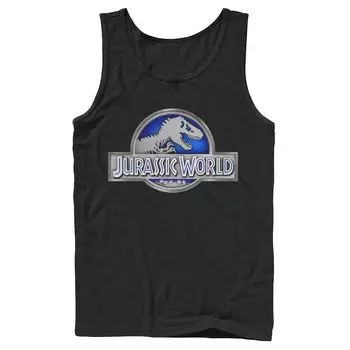 Мужская классическая синяя майка Jurassic World с графическим логотипом Fossil Licensed Character