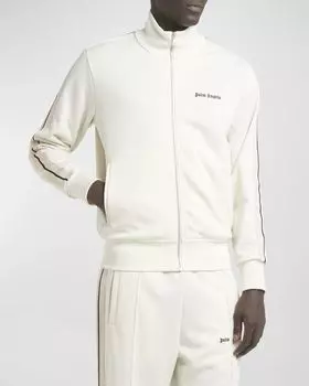 Мужская классическая спортивная куртка с логотипом Palm Angels, цвет Butter Black