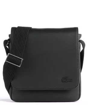 Мужская классическая сумка через плечо из полиуретана Lacoste, черный