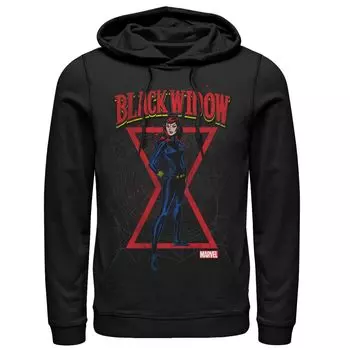 Мужская классическая толстовка с капюшоном Black Widow в стиле комиксов в стиле ретро Marvel