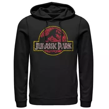 Мужская классическая толстовка с логотипом «Парк Юрского периода» Fossil Build Up, Black Licensed Character, черный