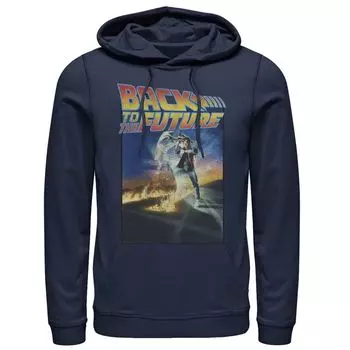 Мужская классическая толстовка с плакатом «Назад в будущее» Licensed Character