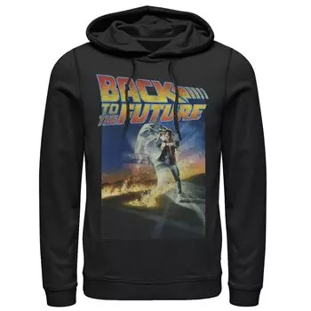 Мужская классическая толстовка с плакатом «Назад в будущее» Licensed Character