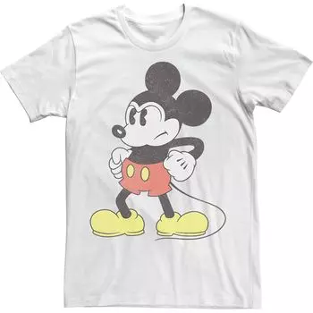 Мужская классическая винтажная футболка Mightiest Mouse с Микки Маусом Licensed Character