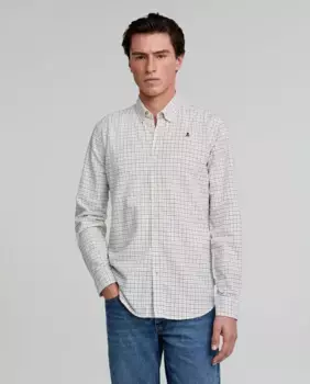 Мужская клетчатая хлопковая рубашка Scalpers, мультиколор