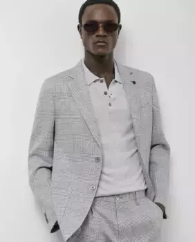 Мужская клетчатая куртка Roberto Verino, темно-серый