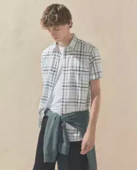 Мужская клетчатая поплиновая рубашка Dustin, зеленый