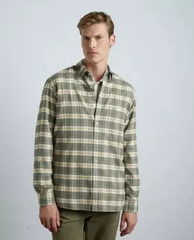 Мужская клетчатая рубашка с длинными рукавами виела Lloyd's, зеленый