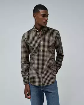 Мужская клетчатая рубашка Salsa Jeans, зеленый