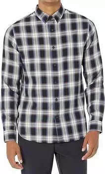 Мужская клетчатая рубашка в цвете Fountain Shadow Vince