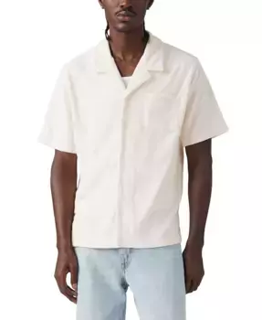 Мужская кнопочная рубашка поло Portola с коротким рукавом из махровой ткани Levi's, белый